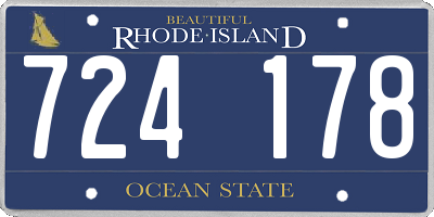 RI license plate 724178