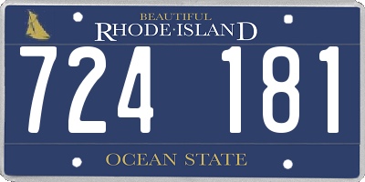 RI license plate 724181