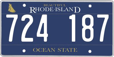 RI license plate 724187