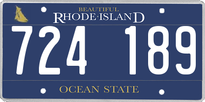 RI license plate 724189