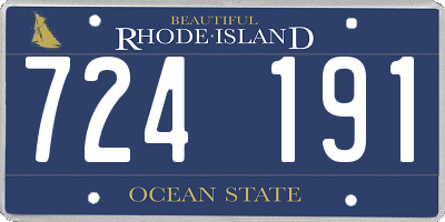 RI license plate 724191