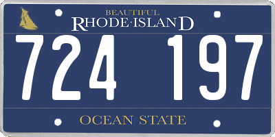 RI license plate 724197