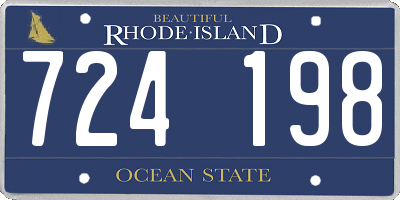 RI license plate 724198