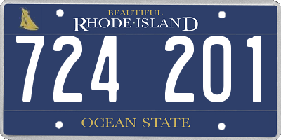 RI license plate 724201