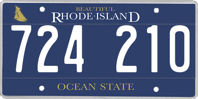 RI license plate 724210