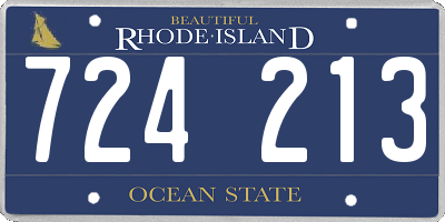 RI license plate 724213