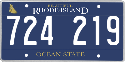 RI license plate 724219