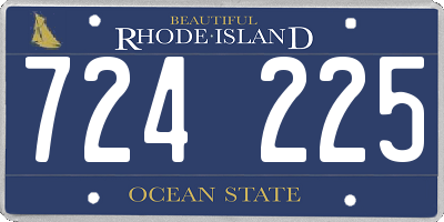 RI license plate 724225