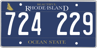 RI license plate 724229