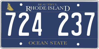 RI license plate 724237