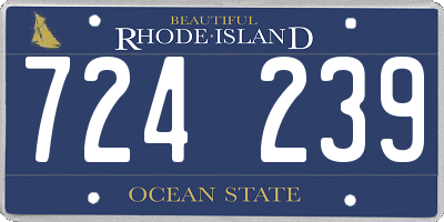 RI license plate 724239