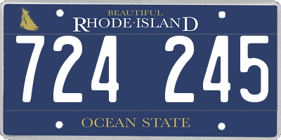 RI license plate 724245