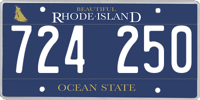 RI license plate 724250