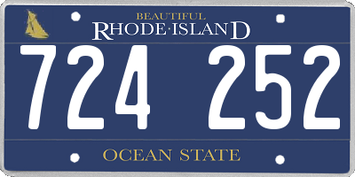 RI license plate 724252