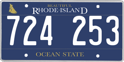 RI license plate 724253