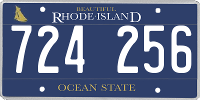 RI license plate 724256