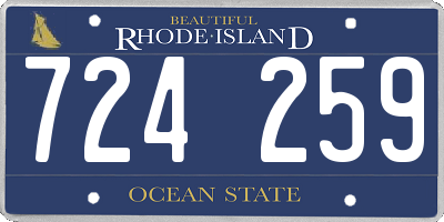 RI license plate 724259