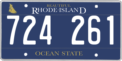 RI license plate 724261