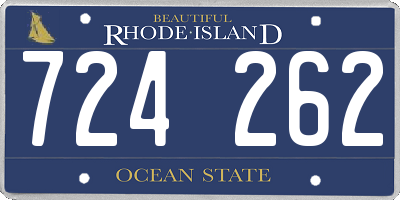 RI license plate 724262