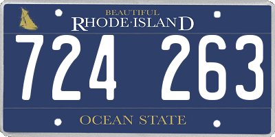 RI license plate 724263