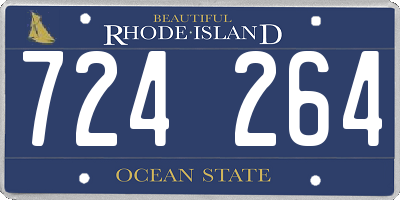 RI license plate 724264