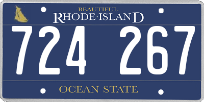 RI license plate 724267