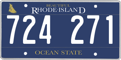RI license plate 724271