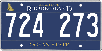 RI license plate 724273