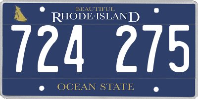 RI license plate 724275
