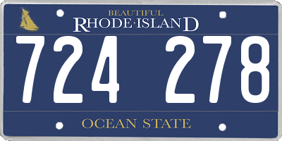 RI license plate 724278