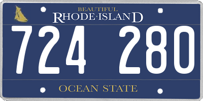 RI license plate 724280