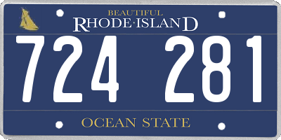 RI license plate 724281