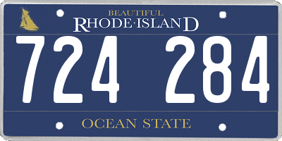 RI license plate 724284