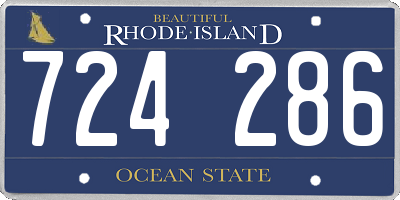 RI license plate 724286