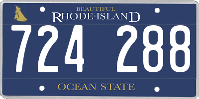 RI license plate 724288