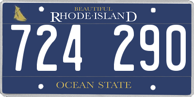 RI license plate 724290