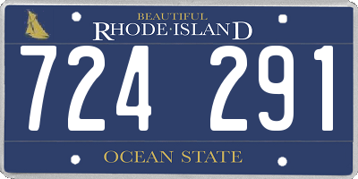 RI license plate 724291