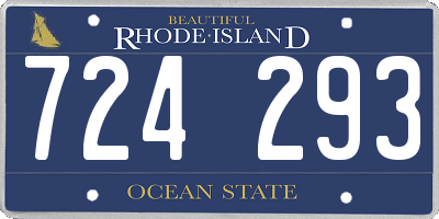 RI license plate 724293