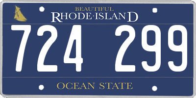 RI license plate 724299