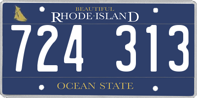 RI license plate 724313