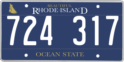 RI license plate 724317