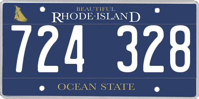 RI license plate 724328