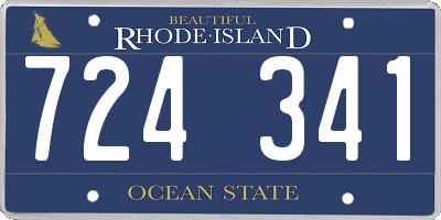 RI license plate 724341