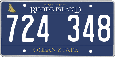RI license plate 724348
