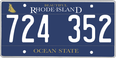 RI license plate 724352