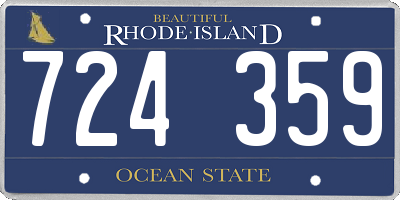 RI license plate 724359