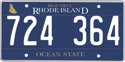 RI license plate 724364