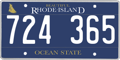 RI license plate 724365