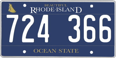RI license plate 724366