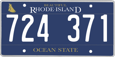 RI license plate 724371